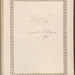 Unterschrift des Kaisers Wilhelm II und Frau