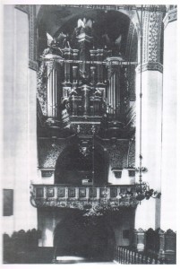 Die Orgel der Jakobikirche vor dem Krieg