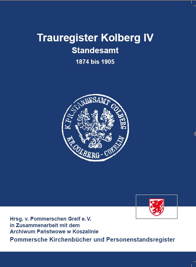 Trauregister Kolberg IV