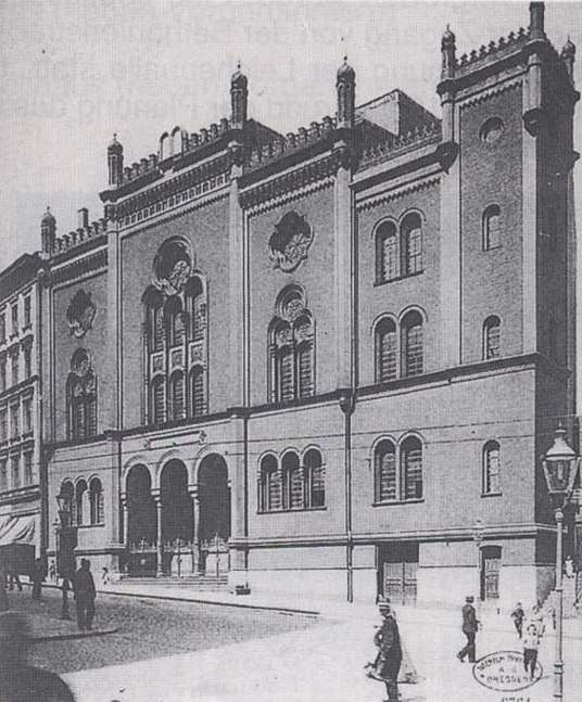 Die Synagoge in Stettin