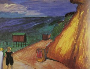 Die Steilküste von Ahrenshoop 1911